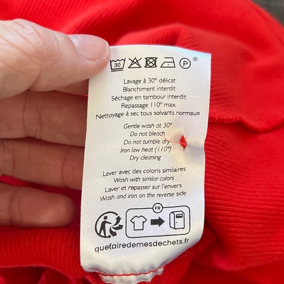 Sezane "Grant" baby ribbed shirt.  Size XS - Picture 8 of 8